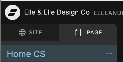 Showit SEO tips for photographers – editing page titles in Showit.